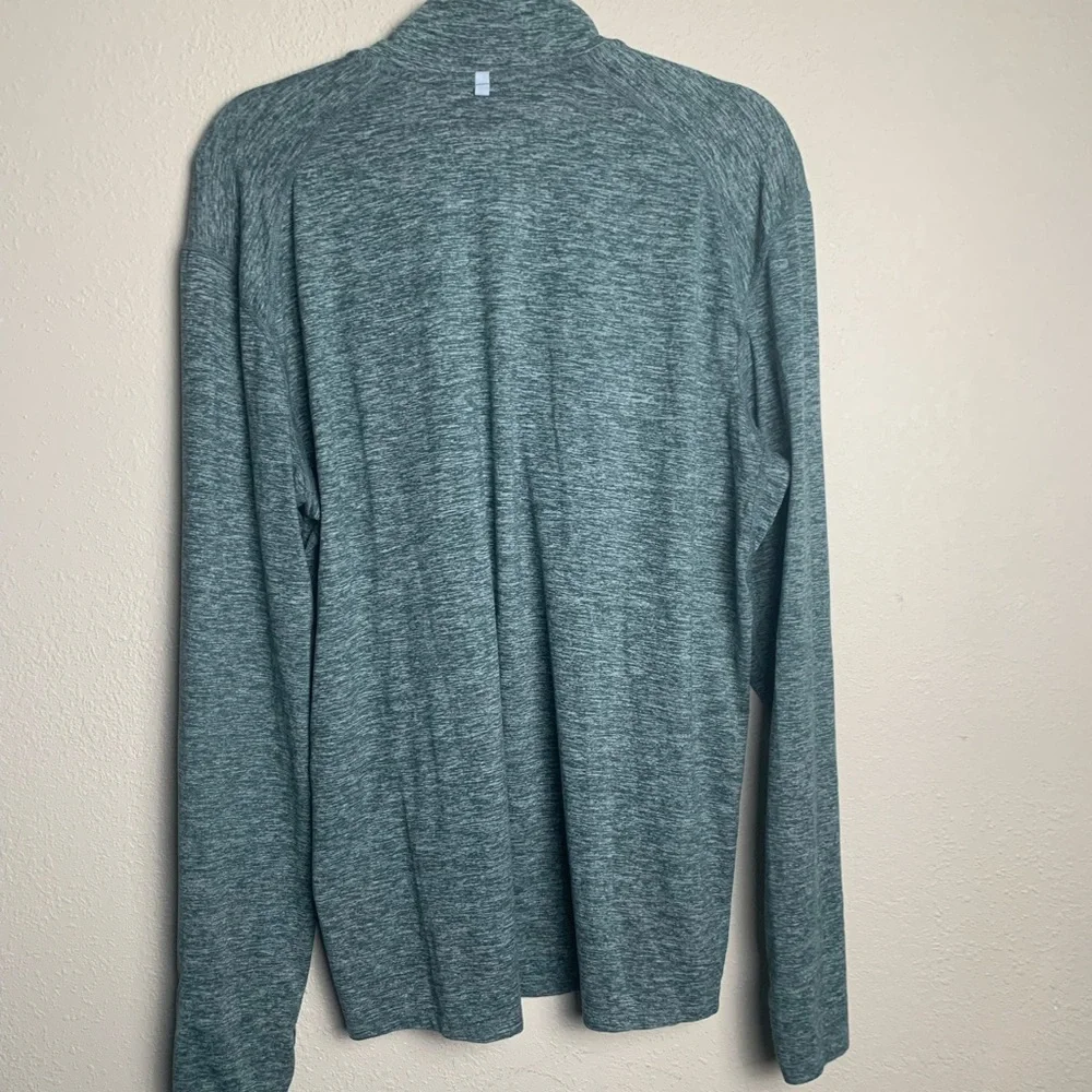 Nike Dri Fit Men Size Large‎ 1/4 Zip long sleeve performance athletic shirt Blue